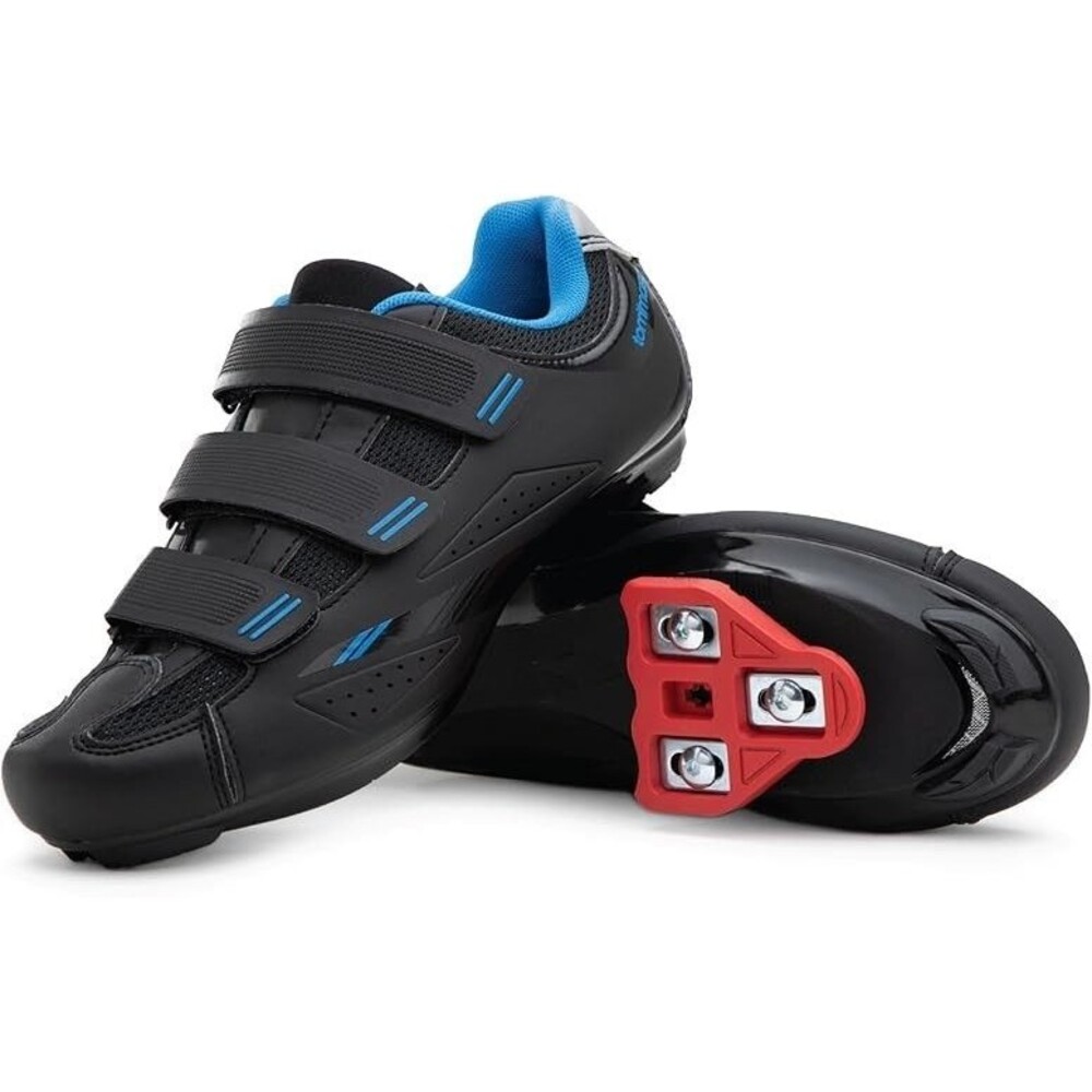 Cycling Shoes Size 7.5 US, 38 EUR Black Blue Pista 100 Tommaso Elite NEW w/ tags
